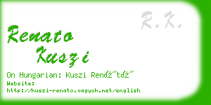 renato kuszi business card